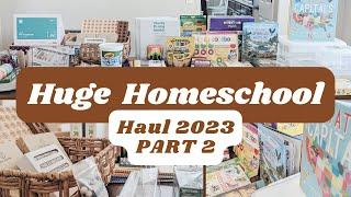 PART 2 - HUGE HOMESCHOOL HAUL Homeschool supplies from Usborne Gathre Target Amazon & more