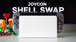 I made my Switch Joycons transparent eXtremeRate Joycon Shell Swap