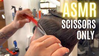 ASMR BARBER - Mens SCISSOR Haircut  No Talking