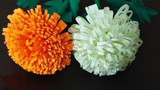 How to make paper flower with craft papereasy paper flowerhome decorpaper craftorigami flower