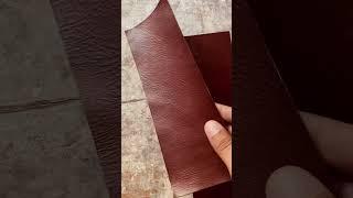 Make your leather pop Hand boarded Full Grain Vegetable tanned Buffalo calf leather