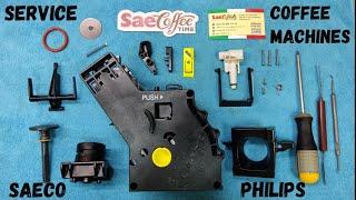 Repair and maintenance of the brew unit of the SAECO PHILIPS coffee machine. Service coffee machine