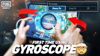 “If I fail to adapt I will quit the game”  FIRST TIME USING GYROSCOPE  PUBG MOBILE