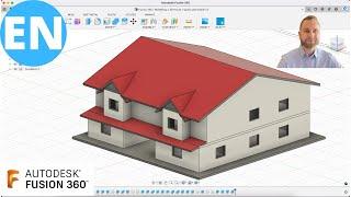 Fusion 360  Moldeling a 3D House  Quick and Simple