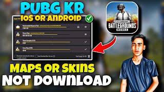 Pubg kr map & skins not download problem solved  how to download pubg kr resources pack