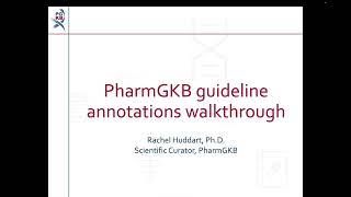 Walkthrough of PharmGKB clinical guideline annotations
