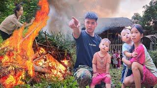 24 hours of busy life of father and son - Completing the playground - Cooking together.