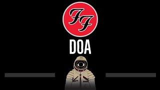 Foo Fighters • DOA CC  Karaoke Instrumental Lyrics
