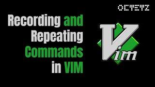 Recording and Repeating Commands in VIM macros