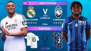 DLS 24  Real Madrid Vs Atalanta  Final  Dream League Soccer 2024 Gameplay...