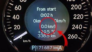 How to change average fuel consumption reading from KML to L100KM on Mercedes W211 W219 W164 CLS