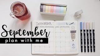 plan with me  september bullet journal setup