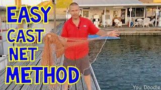 THE 5050 CAST NET METHOD How to throw a cast net