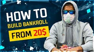 Is it possible to start a poker bankroll from $20?