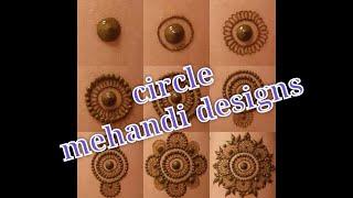 circle mehandi designs