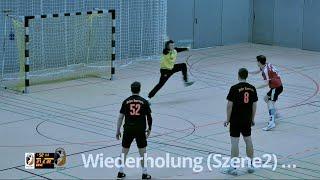 Handballregeln Kopftreffer bei 7-Meter-Wurf Szene2 – Rote Karte?
