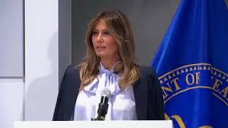 Melania Trump warns of  destructive and harmful  impacts of social media