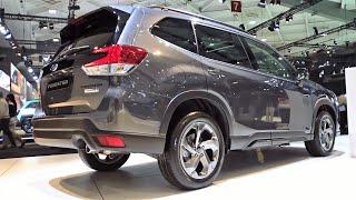 2024 Subaru Forester Black Premium SUV 150 HP  - Interior Exterior Walkaround - Brussels Motor Show