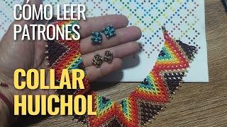 cómo hacer collar estilo huichol paso a paso para principiantescómo leer patrones estilo huichol