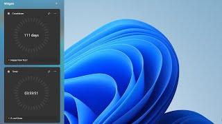 Windows 11 is Getting New Countdown And Timer Widgets