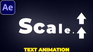 Scale Text Animation in After Effects  Text Animation Tutorial