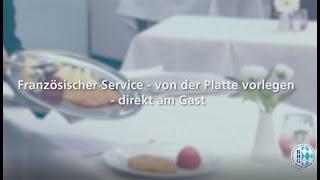 Französischer Service–von der Platte vorlegen  Prüfungsvorbereitung im Gastronomie Service