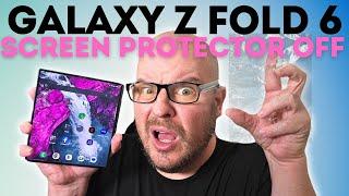 Galaxy Z Fold 6 I Removed the Factory Installed Screen Protector What Now?