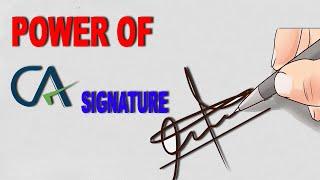 Power of a CA Signature  Power of Chartered Accountant 