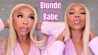 BLONDE BABE NO BALD CAP INSTALL & HOW TO EASILY TONE A 613 WIG ft Yolissa Hair