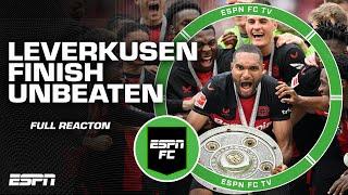 FULL REACTION Bayer Leverkusen complete FIRST-EVER unbeaten Bundesliga season   ESPN FC