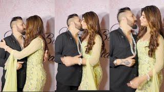 When Mika Singh Kisses Wife Akansha Puri In Front Of Media  Akansha Puri Birthday Bash