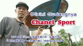 Disini gudangnya chanel sport  Tracking satelit ST2 ku band memakai lnb modif