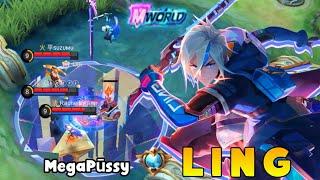 M-World Ling New 515 Skin Gameplay  Top Global Ling  MegaPusy - Mobile Legends Gameplay And Build