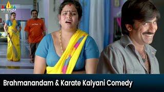 Brahmanandam and Karate Kalyani Ultimate Bobby Comedy  Krishna  Ravi Teja  Telugu Comedy Scenes
