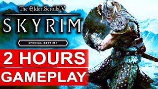 SKYRIM SPECIAL EDITION Gameplay - 2 Hours of SKYRIM Remastered 1080p HD PS4 - No Commentary