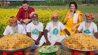 DADA Boudi Biryani - Basmati Rice Beef Biriyani Recipe Cooking in Village with @DodoExplorers