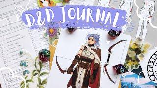 D&D Character Journal watch me prepare for a new campaign