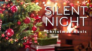 Silent Night With Lyrics  Christmas Carol Relaxing Music 1 Hour