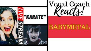 LIVE REACTION Babymetal KARATE FIRST LISTEN Vocal Coach Reacts & Deconstructs