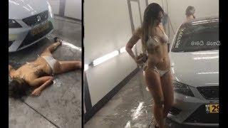 Sexy Bikini Car Wash High Heel Fail  knocked off  - Not Sure funny or Stupid