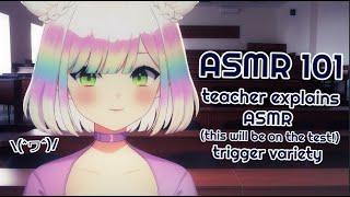 ASMR 1 on 1 ASMR lesson  ️ teacher roleplay various triggers  soft spoken  3DIObinaural