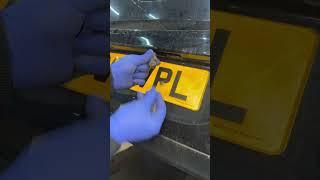 Registration lamp replacement on Opel Astra j #shorts