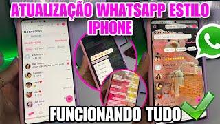 SAIUNOVO WHATSAPP ESTILO IPHONE ATUALIZADO 2024