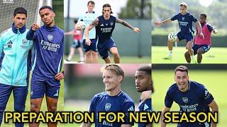 PREPARATION FOR NEW SEASON  Timber Calafiori Saka Odegaard Training AHEAD Of Wolves Clash