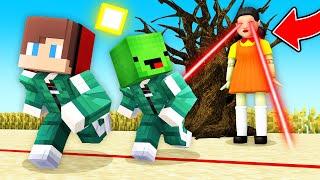 JJ and Mikey Escape From Squid Game in Minecraft  - Maizen