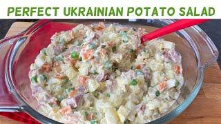 How To Make Olivye Potato Salad  Ukrainian Potato Salad  Russian Potato Salad  Olivier