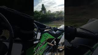 Kawasaki KLX150s Model 2015 Install Full Exhaust System With #akrapovicexhaust