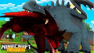 ONE OF OUR DRAGONS GETS EATEN BY A HUGE DRAGON - Minecraft Dragons