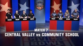 Civics Bowl 2023 Match 7 Central Valley vs The Community School