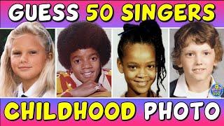 Guess the 50 SINGERS FROM A CHILDHOOD PHOTO QUIZ  TRIVIACHALLENGE